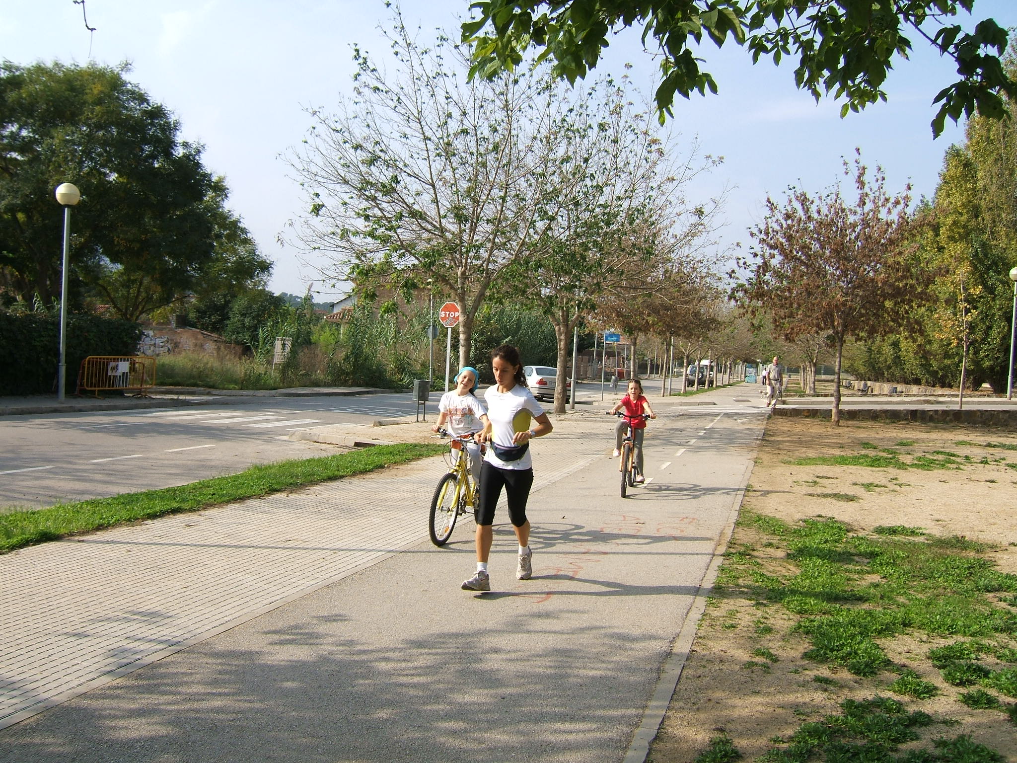 Camino acondicionado para la práctica deportiva